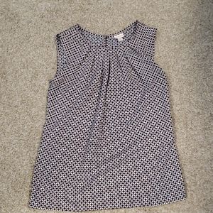 Pink and blue sleeveless top